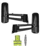 Door Mirrors Black Set Kenworth 2013-2021 T680 T880