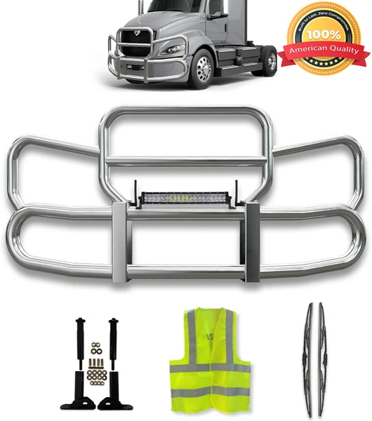 Front Steel Grille Deer Guard Herd 300 2007-2016 International Prostar
