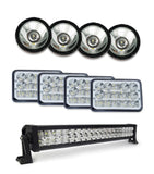 Front Grille Guard with Lights Chrome 2018+ Freightliner Cascadia 126 116