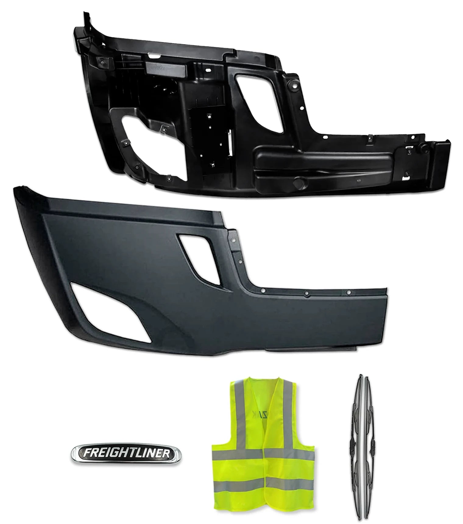 Bumper Cover and Reinforcement with Fog Light Passenger 2018+ Freightliner Cascadia 126 116