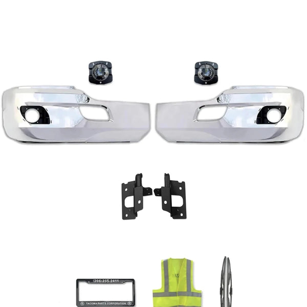 Bumper Corners Plastic Chrome with Led Fog lights Kenworth T680