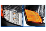 Headlights Full LED Black Set 2004-2017 Volvo VNL VNX VT