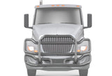 Front Grey Grille Guard Large International LT LT625 (plastic bumper)