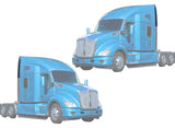 Upper Cab Fairing Extensions Set 2013-2021 Kenworth T680