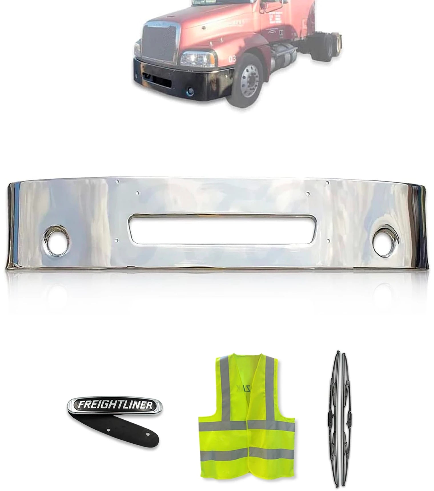 18" Bumper Chrome 1998-2007 Freightliner Century Columbia