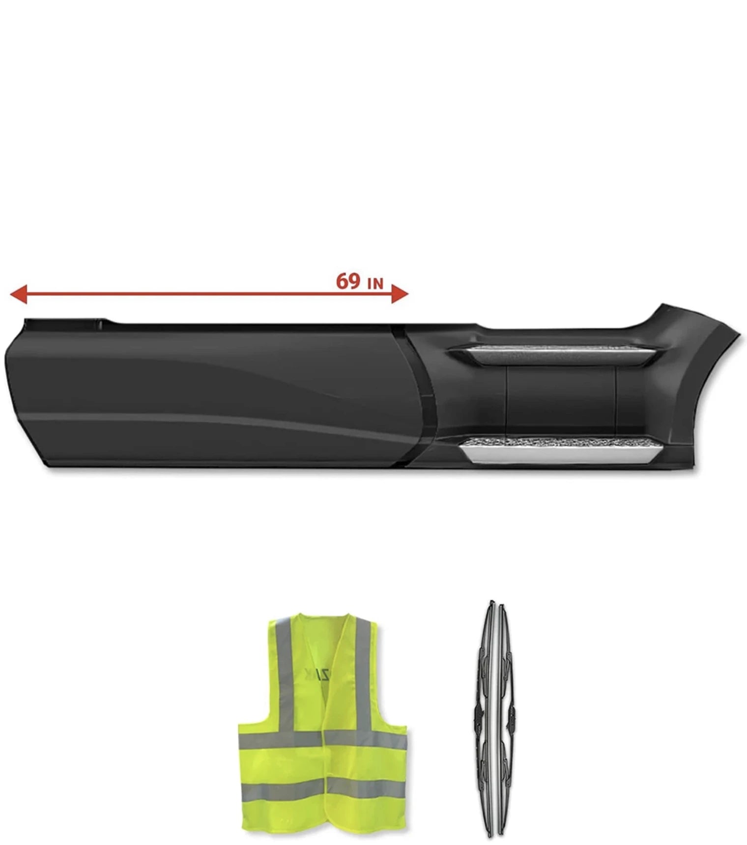 Front and Rear Fairing Panels 69" Passenger Set Kenworth T680