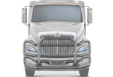 Front Grey Grille Guard Large 2008+ International Prostar (plastic bumper)