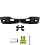 Bumper Corners With Fog Hole Plastic Black Set Kenworth T680