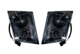 Fog Lights Single Bulb Halogen Black Set 2004-2017 Volvo VNL VNM VT
