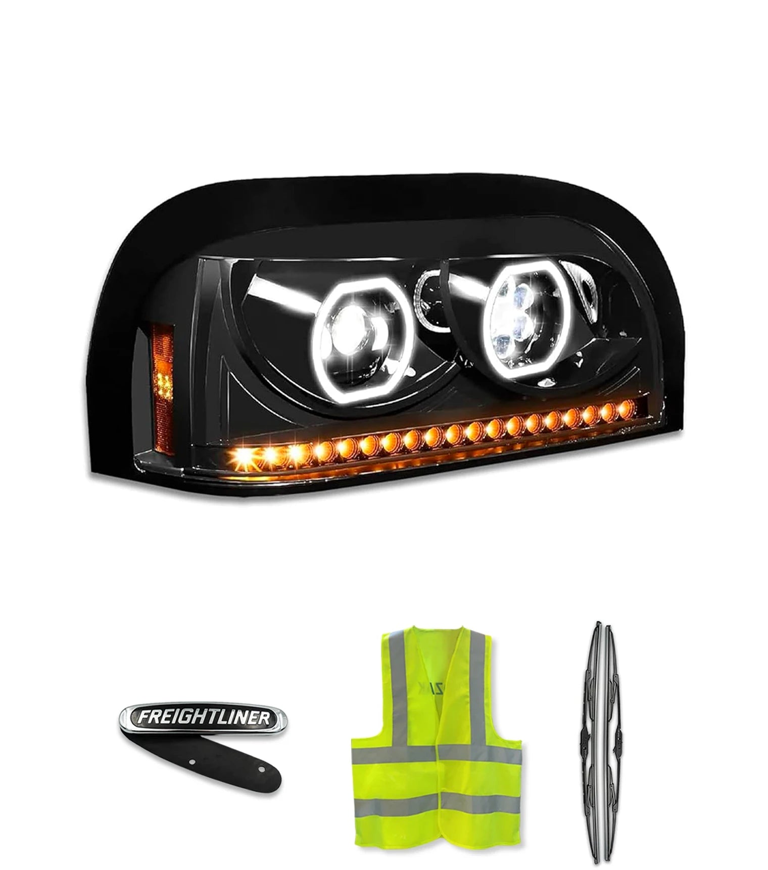 Headlight LED Passenger 1996-2011 Freightliner Century 112 120