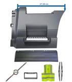 Rear Step Side Fairing Panel with Rubber Driver 27" 2018+ Volvo VNL VNR