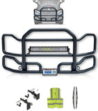 Front Grille Guard Large Black Kenworth T700