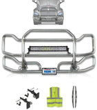 Front Grille Guard Large Chrome Kenworth T700