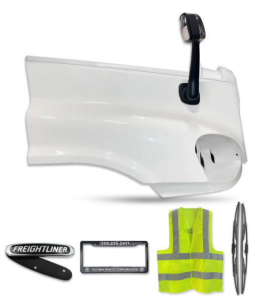 Hood Fender Fiberglass and Set Passenger 2008-2017 Freightliner Cascadia 125 113