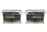 Aluminum Tool Boxes Step 2 pcs with Brackets Right & Left Side for Peterbilt 377 -