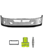 14" Bumper Chrome with Lower Lip Spoiler Kenworth T660 2008+