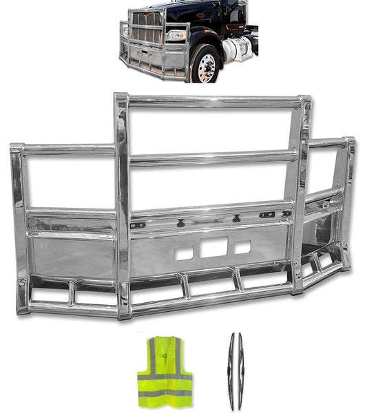 Grille Deer Bumper Herd Defender Guard 2008-2025 Peterbilt 567 SBA