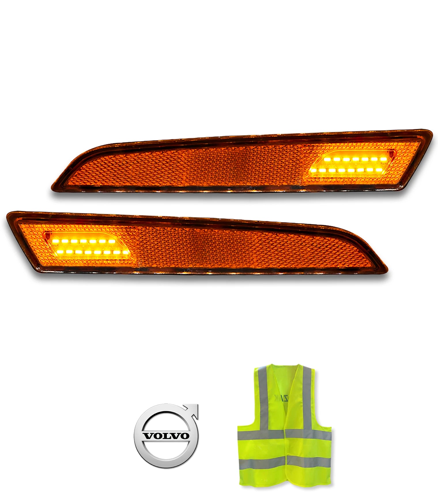 Side Turn Markers Light Assembly Set 2018+ Volvo VNL