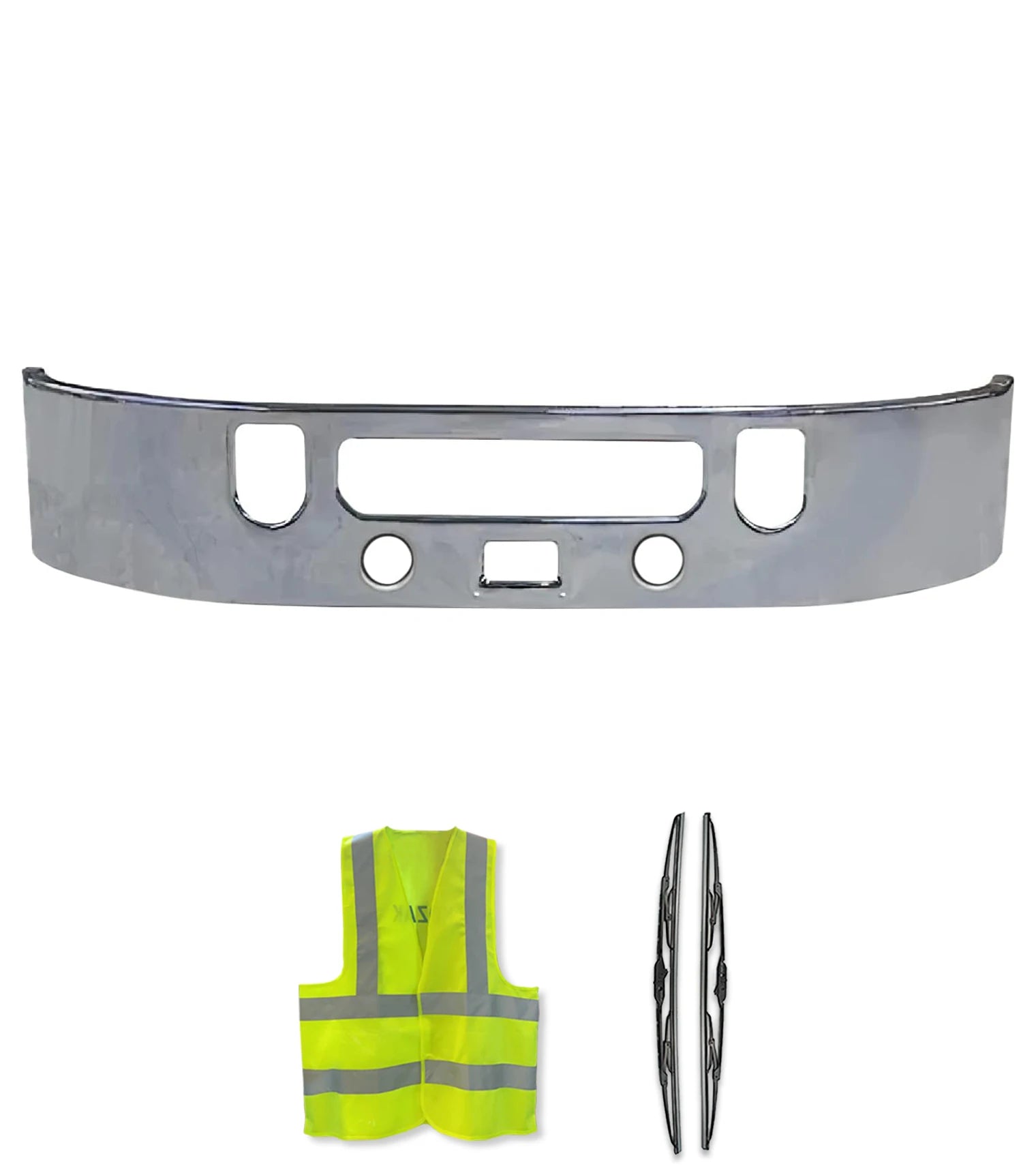 Bumper 17” Chrome With Tow Center Step Fog Lamp 2006+ Mack Vision CXU