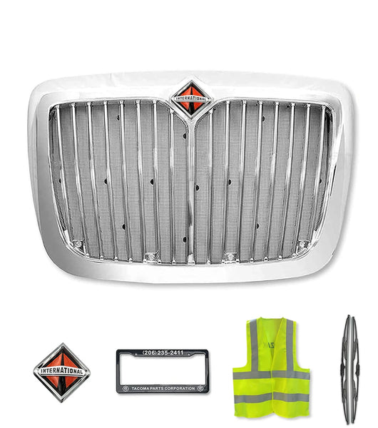 Grille Chrome With Bug Screen 2008-2018 International Prostar