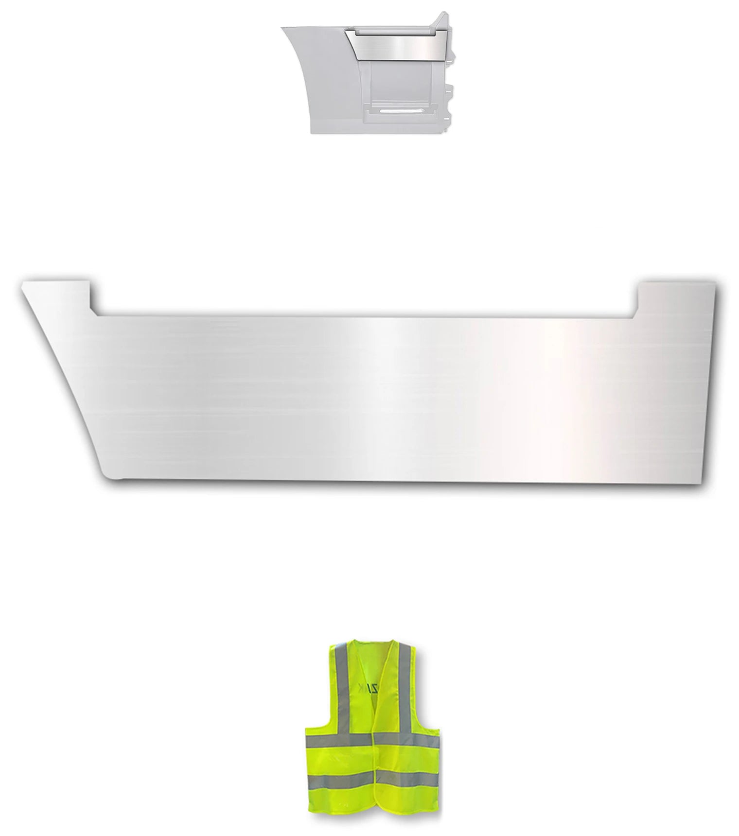 Rear Step Fairing Panel Stripe Top Chrome Trim for Passenger Side (12R) 2004-2017 Volvo VNL