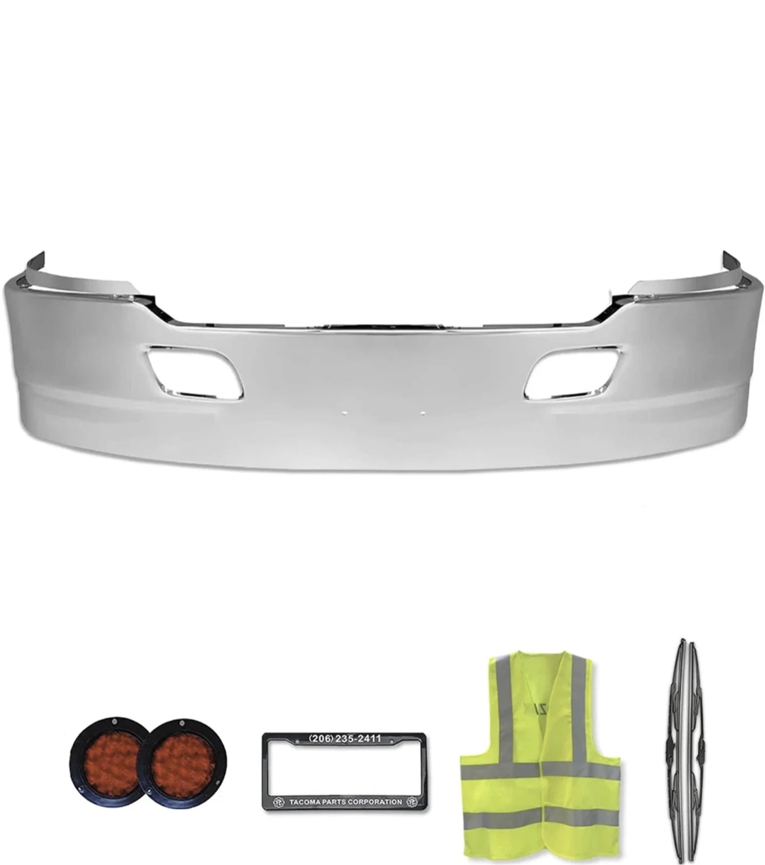 17" Bumper Chrome Without Radar Cutout 2013-2020 Kenworth T700