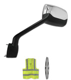 Hood Mirror Chrome Driver Peterbilt 587