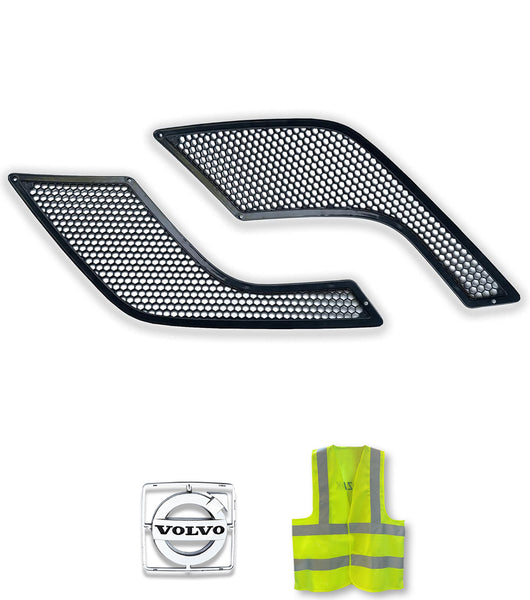 Air Hood Vents Black Set 2004-2017 Volvo VNL