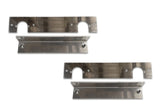 Aluminum Tool Boxes Step 2 pcs with Brackets Right & Left Side for Peterbilt 377 -