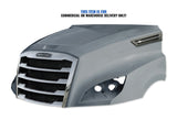 Hood Shell Fiberglass With Grille and Side Hood Vent 2018+ Freightliner Cascadia