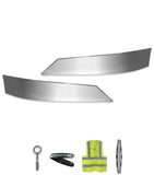 Top Bumper Fins Stainless Steel Set 14" / 16" Bumper 2008-2017 Freightliner Cascadia 125 113