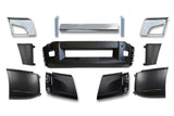 Bumper Set No Fog Holes with Chrome Trim and Brackets 2018+ Volvo VNL VNR