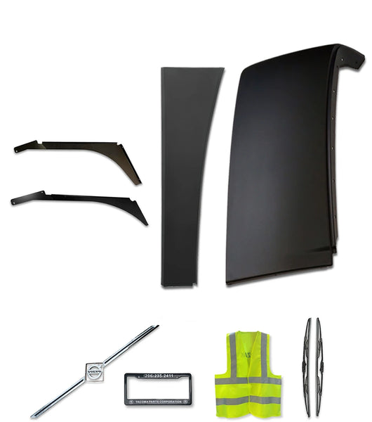Upper Behind Cab Fairing With Extension and Brackets Passenger 2004-2017 Volvo VNL