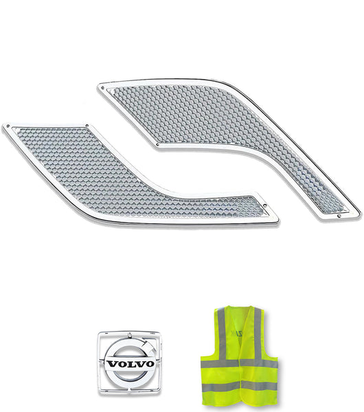 Air Hood Vents Chrome Set 2004-2017 Volvo VNL