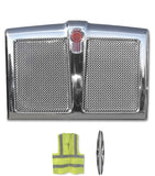 Grille Frame with Bug Screen Chrome Plastic Kenworth T880