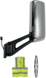 Door Mirror with Arm Chrome Driver 2013-2021 Peterbilt 579