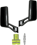 Door Mirrors with Arms Black Set 2013-2021 Peterbilt 579