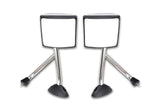 Towing Hood Mirrors Chrome Pair International Durastar -