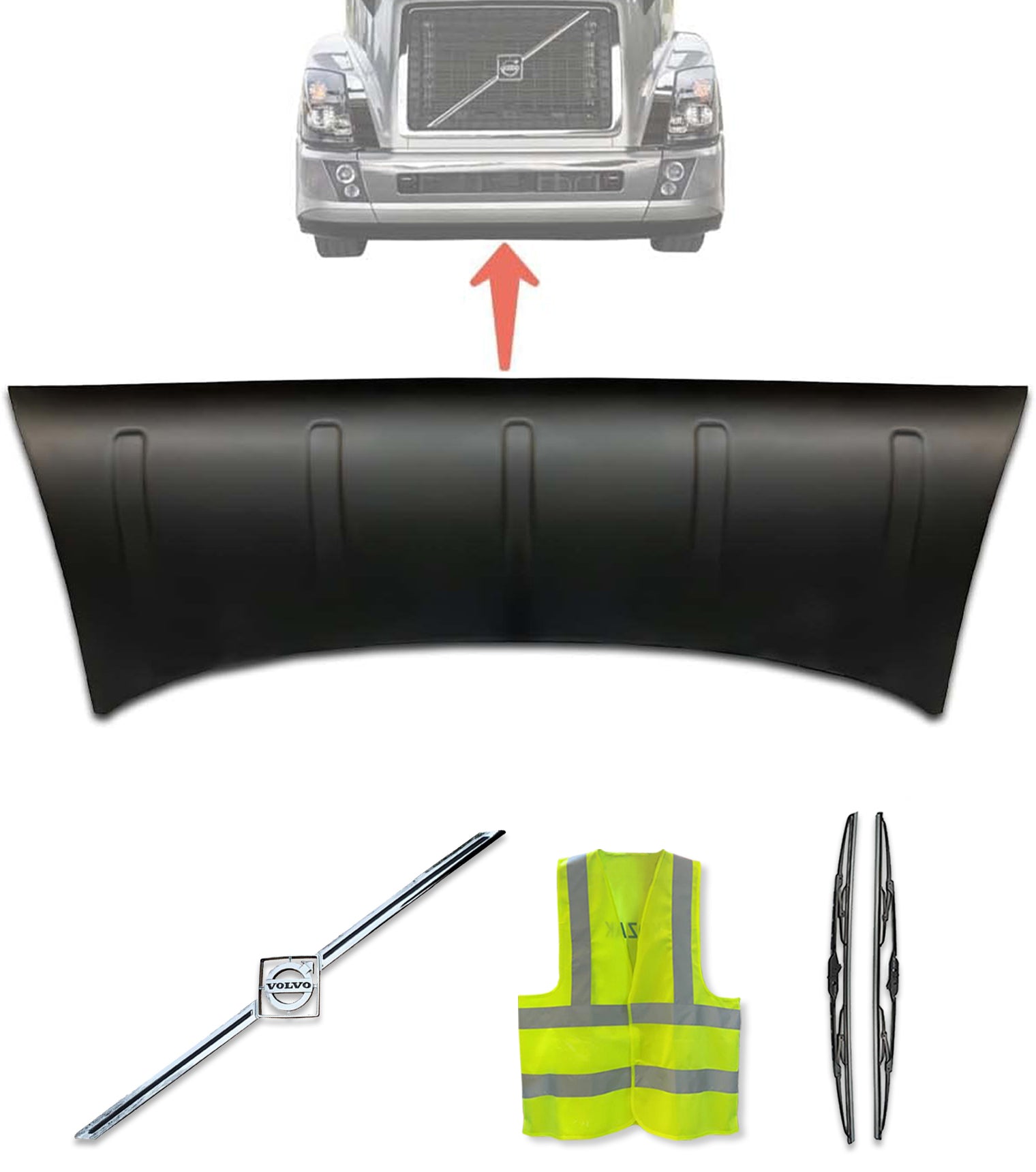Bumper Air Flow Deflector Center 2004-2017 Volvo VNL