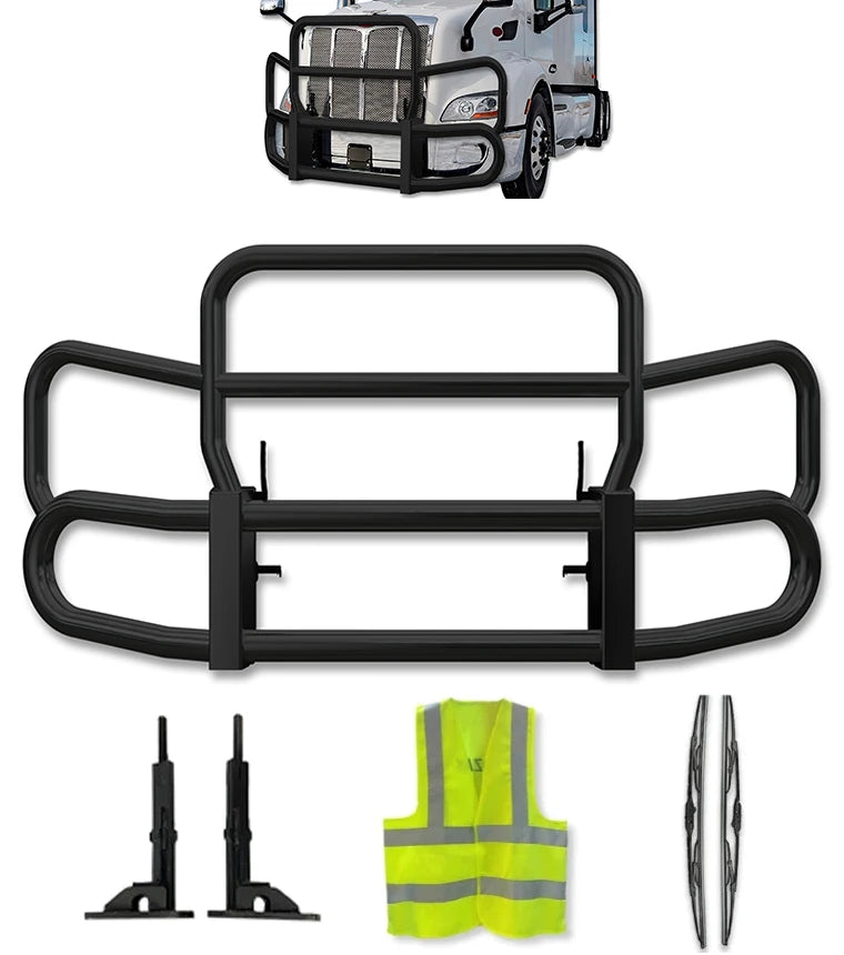 Front Steel Grille Deer Guard Herd 300 Peterbilt SBA