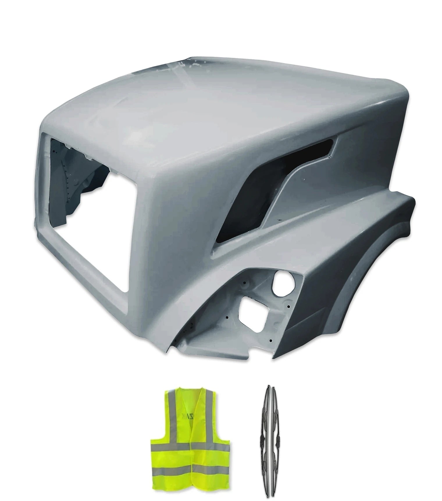 Hood Shell Fiberglass 2004-2017 Volvo VNL