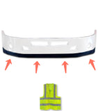 Lower Lip Spoiler Plastic fit 14" Chrome Bumper Kenworth T660 2008+