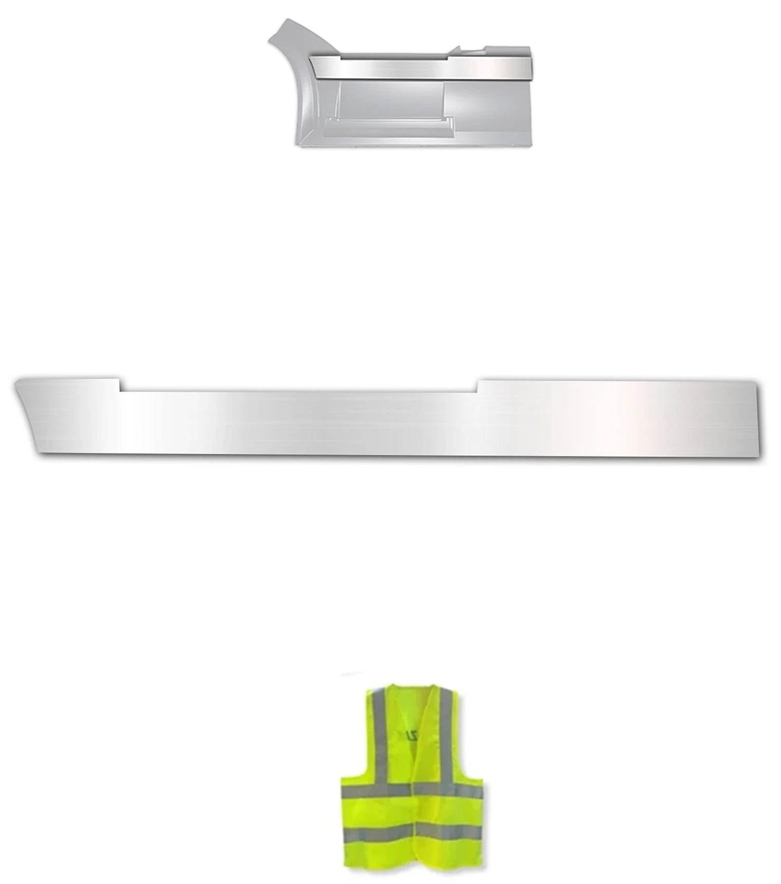 Front Panel Stripe Chrome Trim for Driver Side (7L) 2004-2017 Volvo VNL