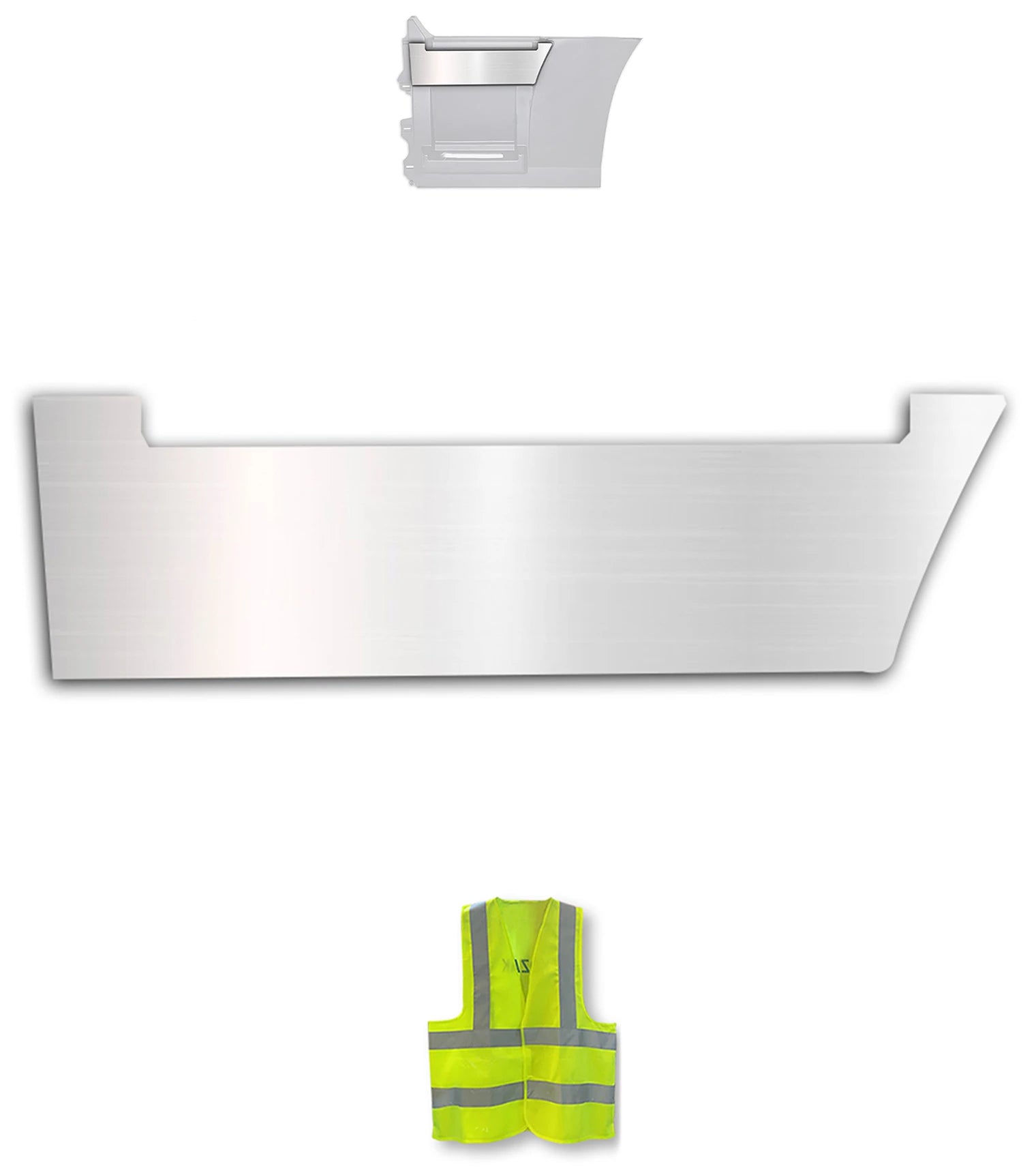 Rear Step Fairing Panel Stripe Top Chrome Trim for Driver Side (12L) 2004-2017 Volvo VNL