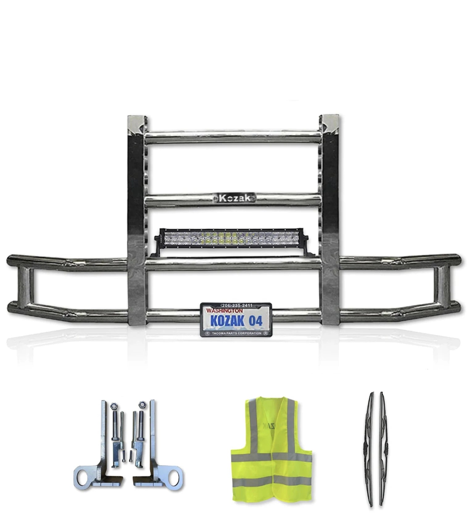 Front Grille Guard Chrome 2013-2020 Peterbilt 579