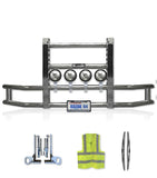 Front Grille Guard Chrome 2022+ Peterbilt 579 No Fog