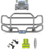 Front Grey Grille Guard Large Peterbilt 386