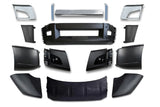 Bumper Set W/ Fog Holes, Chrome Trim & Air Flow Deflector & Brackets 2018+ Volvo VNL VNR
