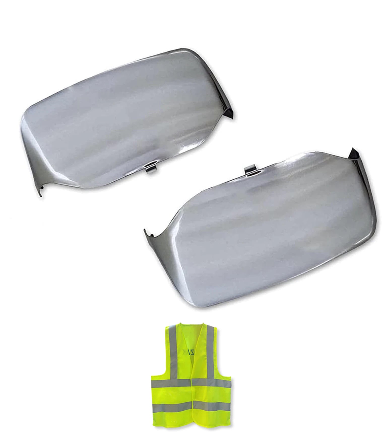 Hood Mirror Covers Chrome Set Peterbilt 587