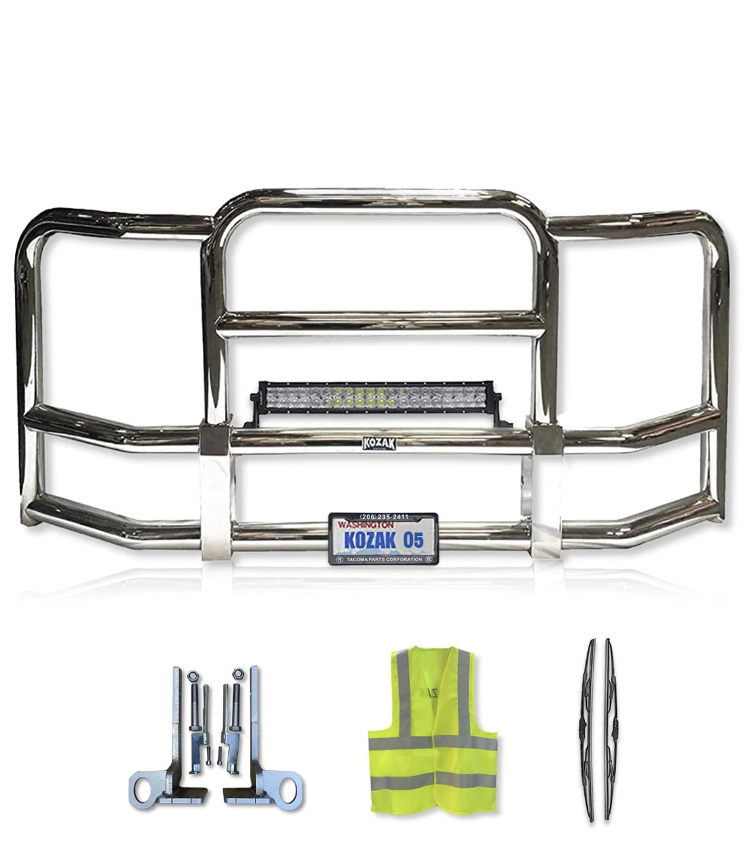 Full Front Grille Guard Kenworth T660